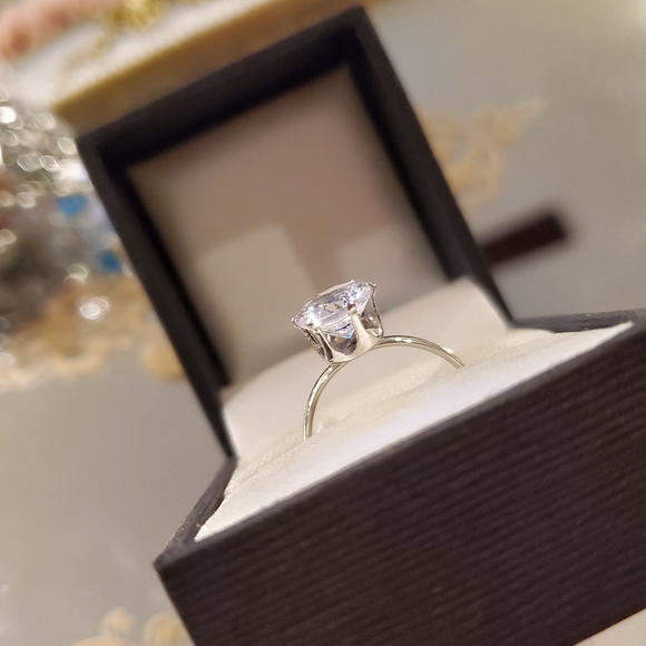 1.2 Carat AAA cubic zirconia birthstone ring - Picture 1 of 8